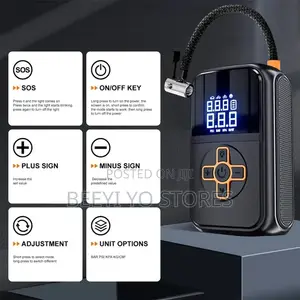 Portable Wireless Car Tire Inflator / Air Compressor.