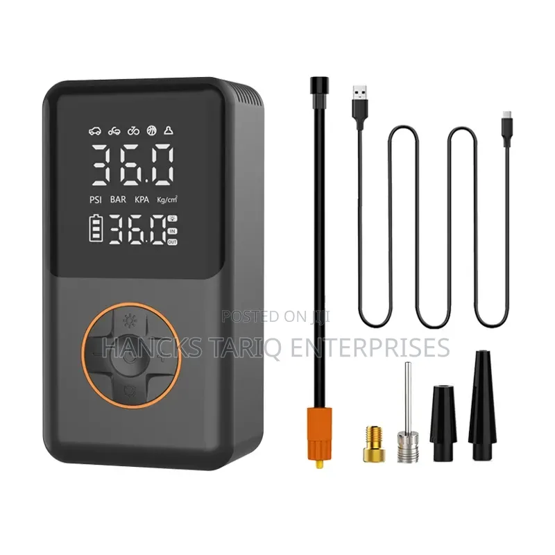 Portable Wireless Car Tire Inflator / Air Compressor.