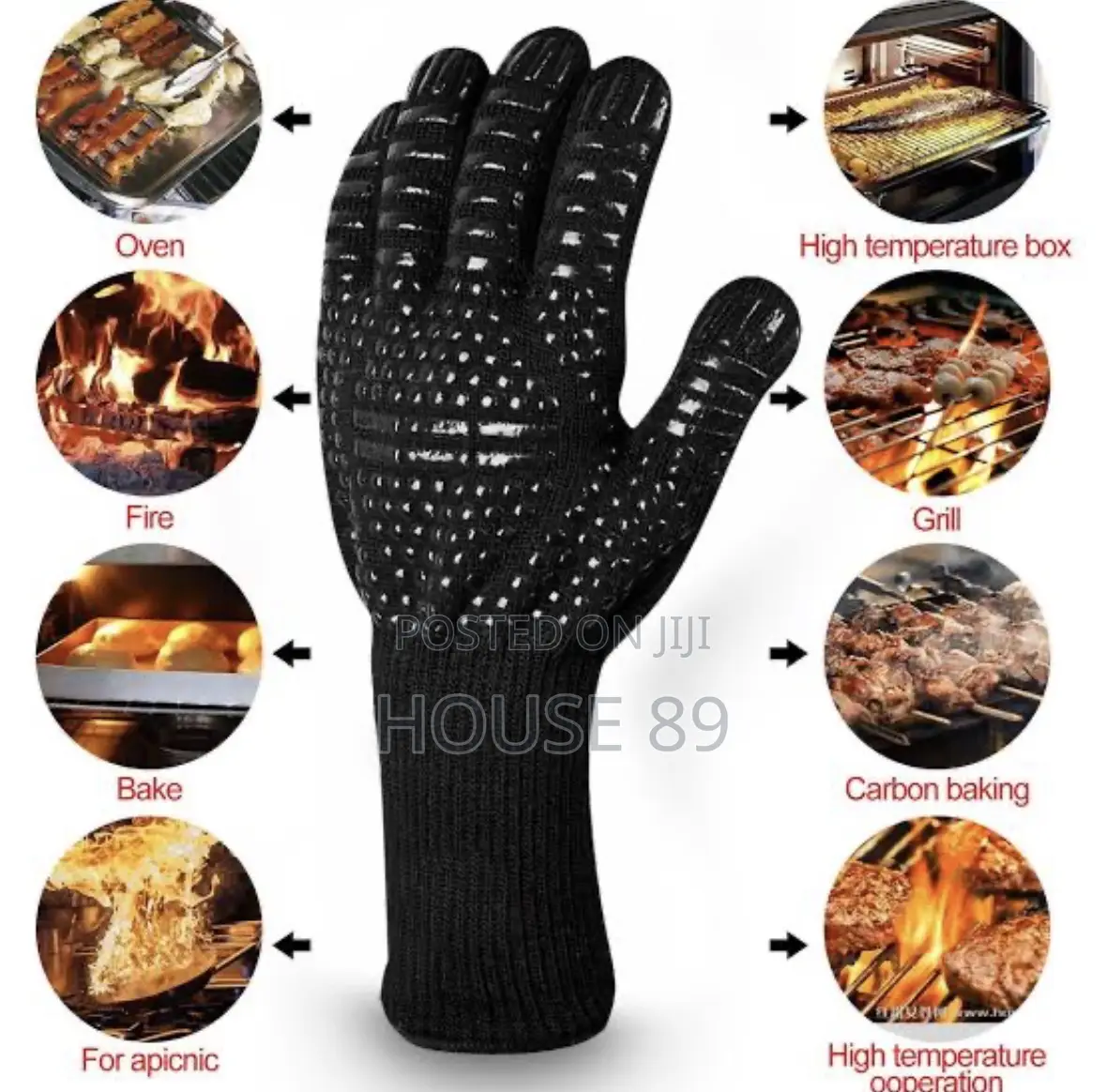 Heat Resistant Oven and Grill Gloves