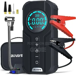 4-in-1 Multi-Functional Emergency Jump Starter With Air Pump.