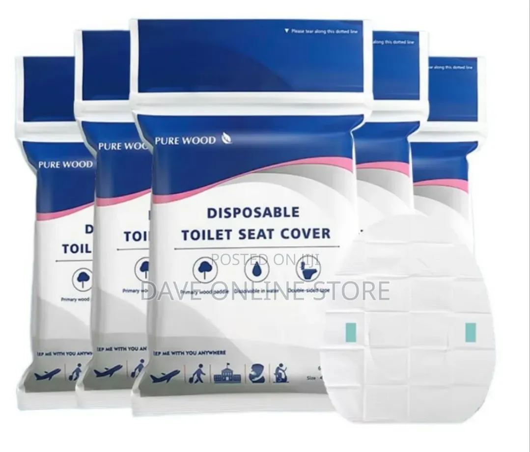 60 PCS Double Disposable Paper Toilet Seat Covers