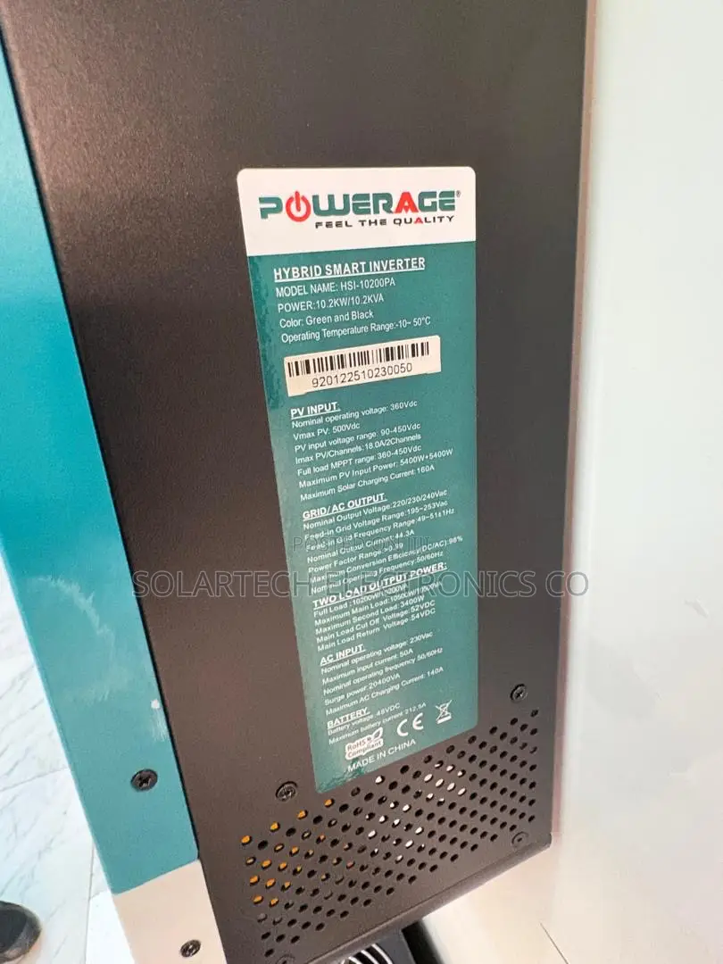 PowerAge 10.2kW Off-Grid Grid-Tie Hybrid Inverter