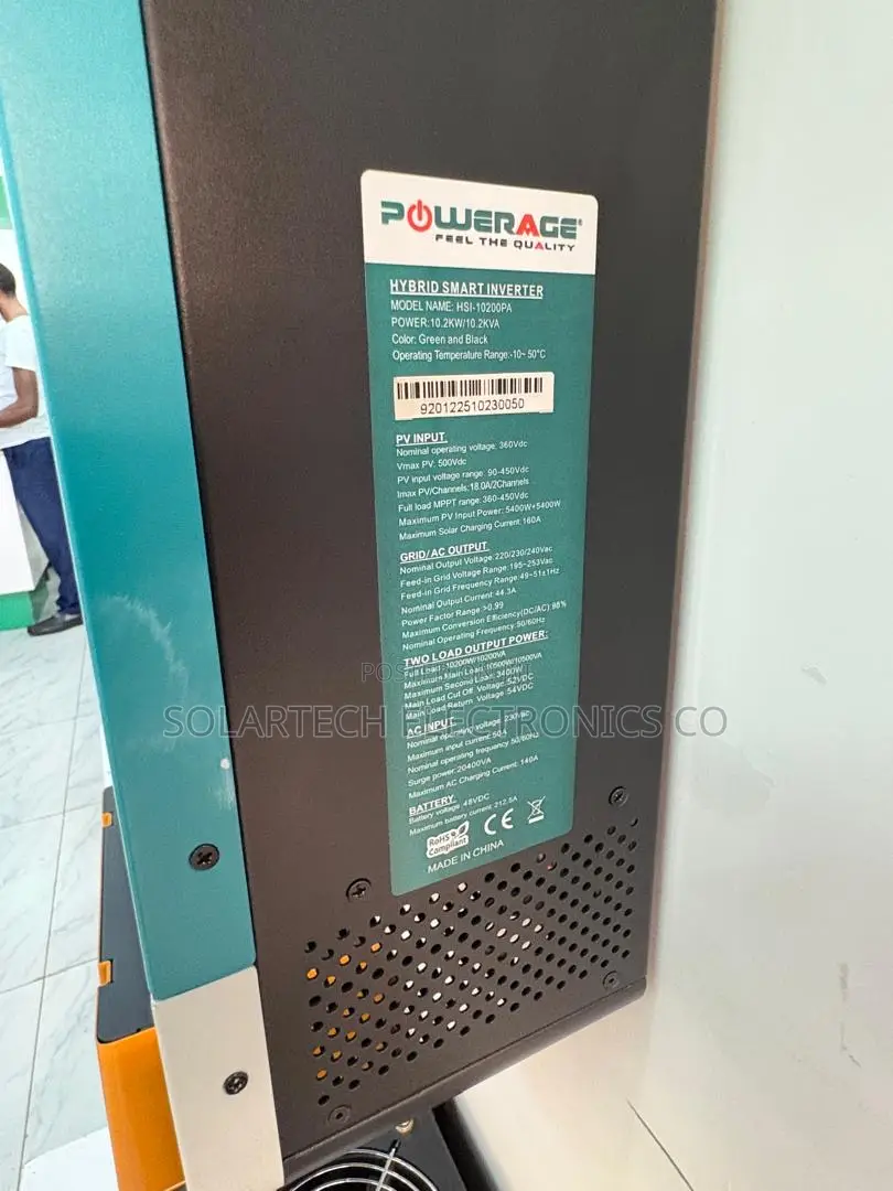 PowerAge 48V Hybrid Inverter 10.2kVA| 10800W Solar Output