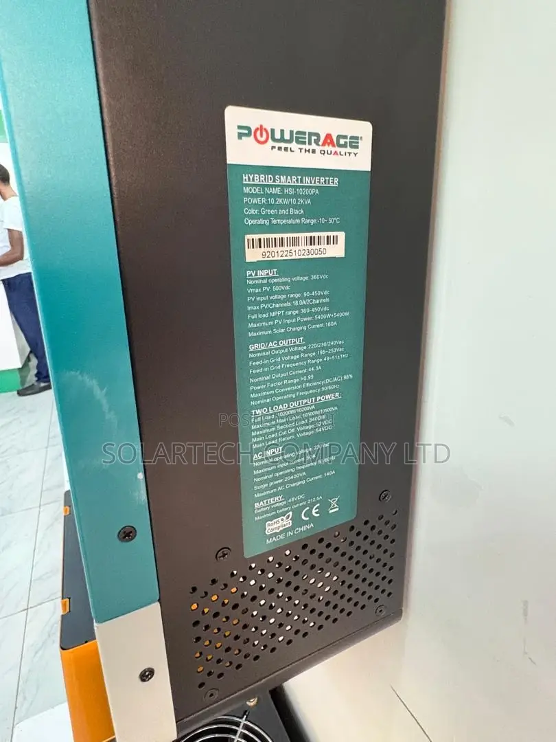 PowerAge 48V Hybrid Inverter 10.2kVA| 10800W Solar Output