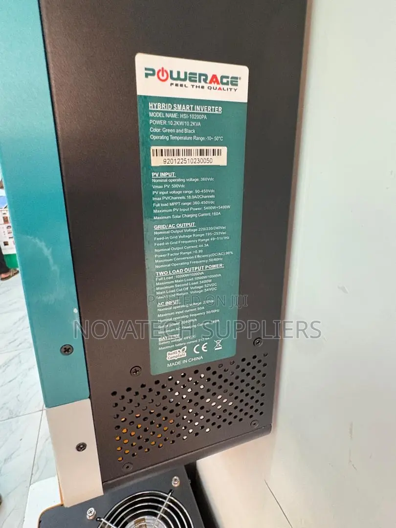 PowerAge 10.2kW 48V Hybrid Smart Solar Inverter 3-Year Warranty