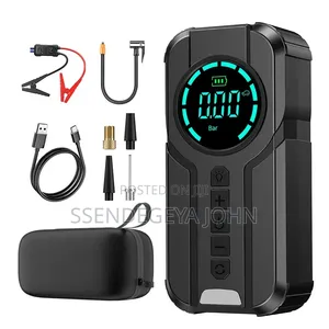 12V Car Jump Starter and an Air Compressor for Tires