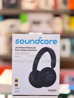 Anker Soundcore Space 2 Over-Ear Headphones, ANC, 50H Playtime