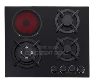 Tempered Glass 3 Burner Gas Cooker + 1 Infrared Cooker