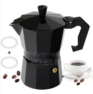 6 Cups Stovetop Espresso Maker, Aluminium Stovetop Coffee Maker Pots