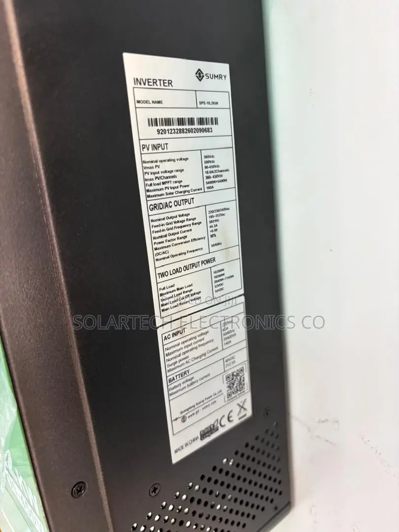 Sumry 10.2KW Off-Grid Hybrid Inverter 230V Pure Sine Wave