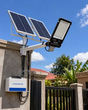 60w Solar Street Light With External Lithium Battery – Waterproof