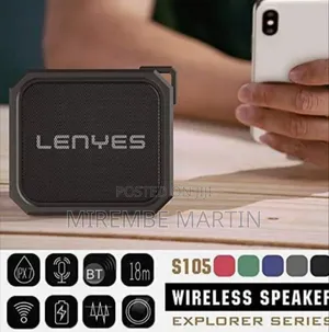 Lenyes Simple Portable Wireless Bluetooth Stereo Speaker S105 IPX7
