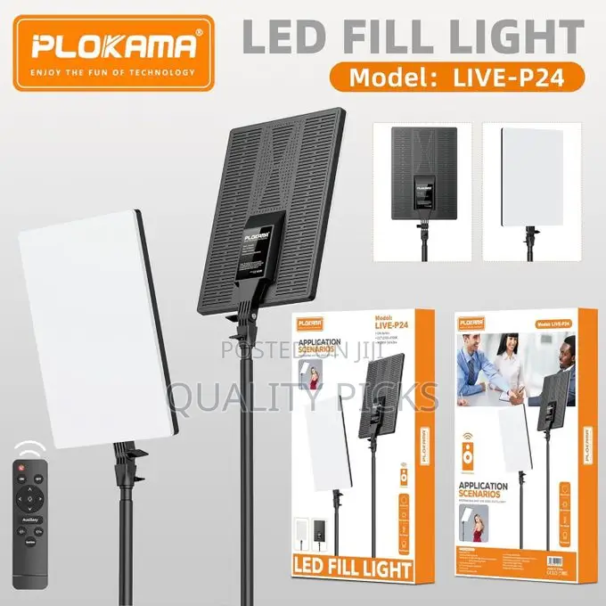 PLOKAMA Live P24 Professional LED Fill Light,