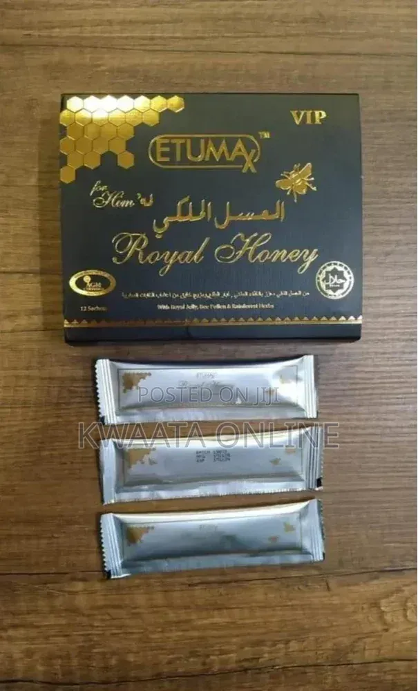 Etumax Honey VIP Men Vitality Sex Drive, Libido (12 Sachets/20g)