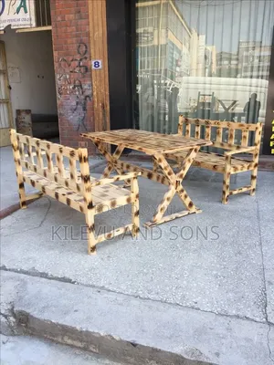 Pallet Chairs and Table