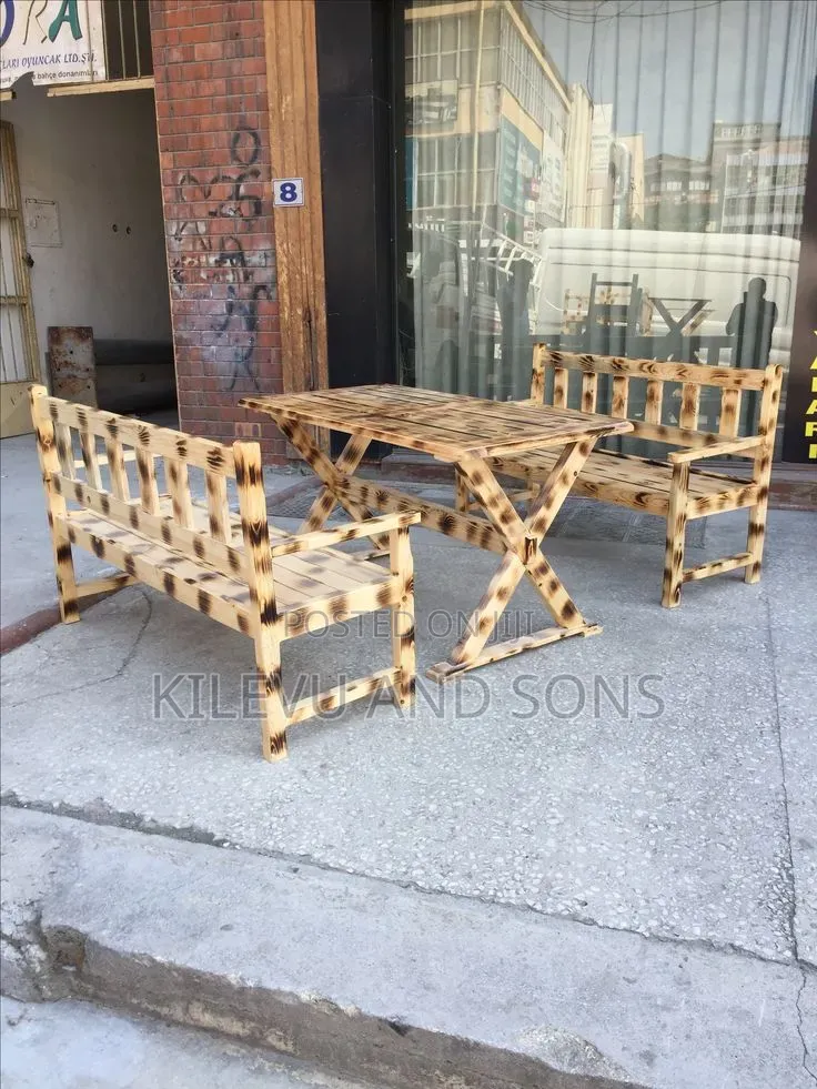 Pallet Chairs and Table