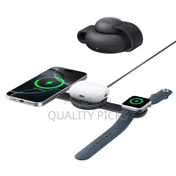 Charging Station Foldable Travel Design With Adapter