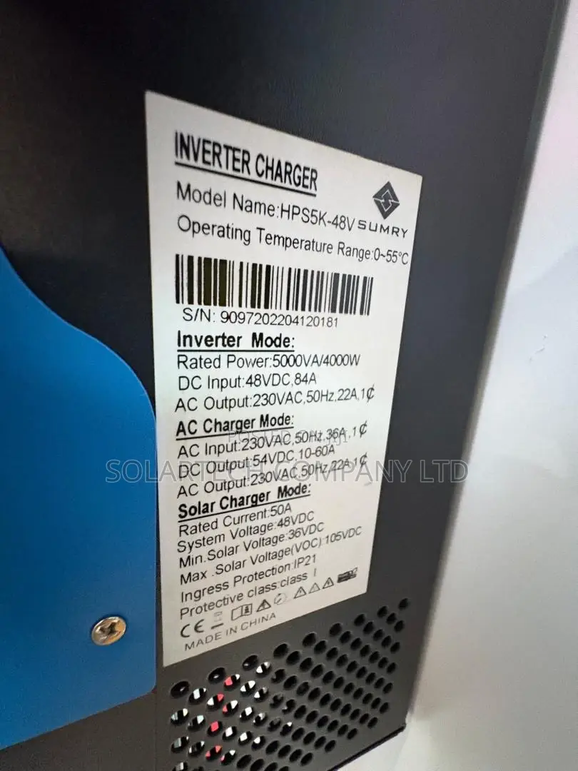 Sumry 5KVA 4KW 48V Hybrid Solar Inverter With 50A Charger