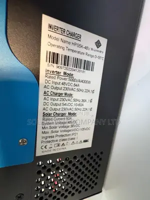 Sumry HPS5K-48V Inverter Charger 48V With IP21 Protection