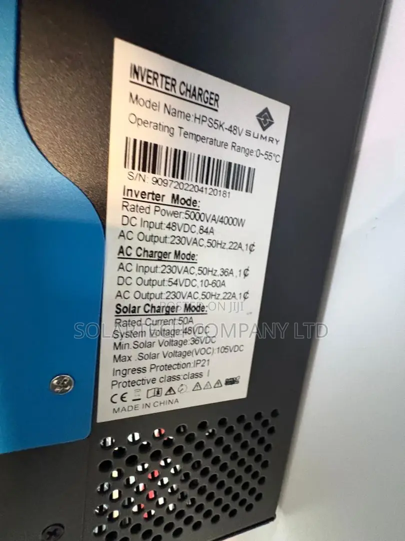 Sumry HPS5K-48V Inverter Charger 48V With IP21 Protection