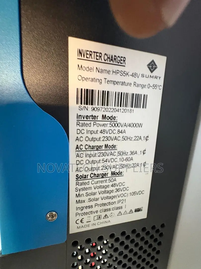 Sumry 5KVA 4KW 48V Hybrid Solar Inverter With 50A Charger