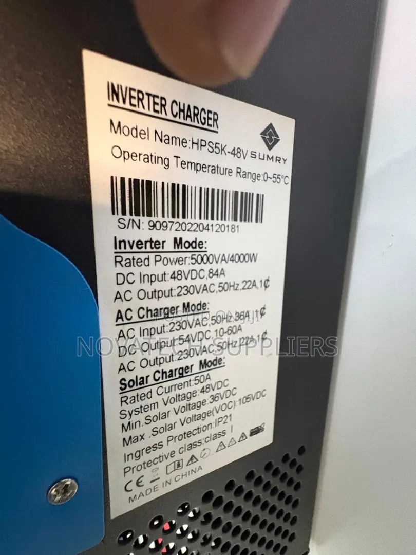Original Sumry 5000VA 4000W Pure Sine Wave Hybrid Inverter 48V