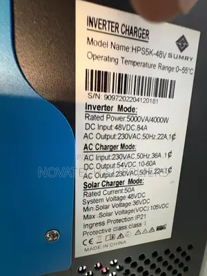 Sumry HPS5K-48V Solar Hybrid Inverter 5KVA 48V