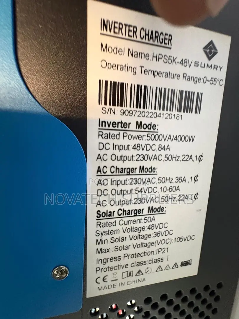 Sumry HPS5K-48V Solar Hybrid Inverter 5KVA 48V