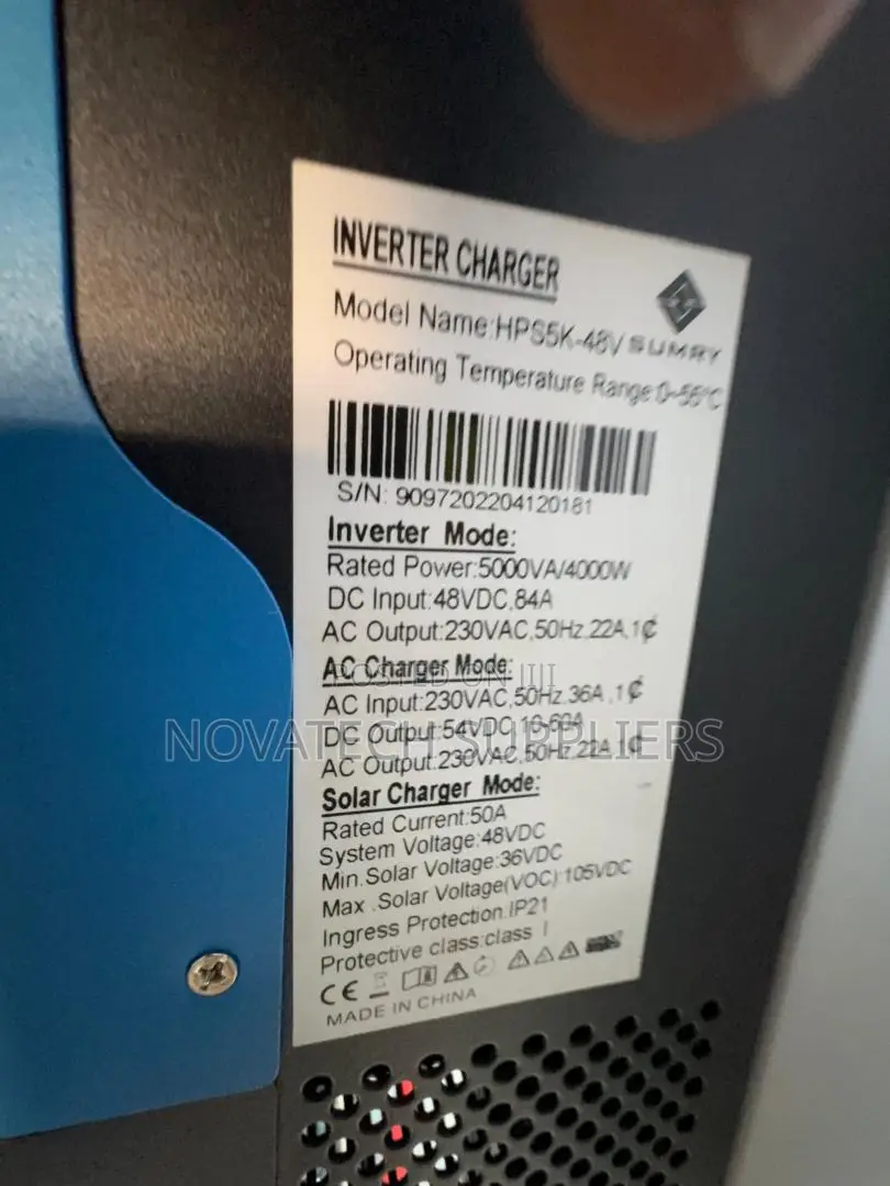 Sumry 5KVA Solar Inverter Charger With 105V PV Input