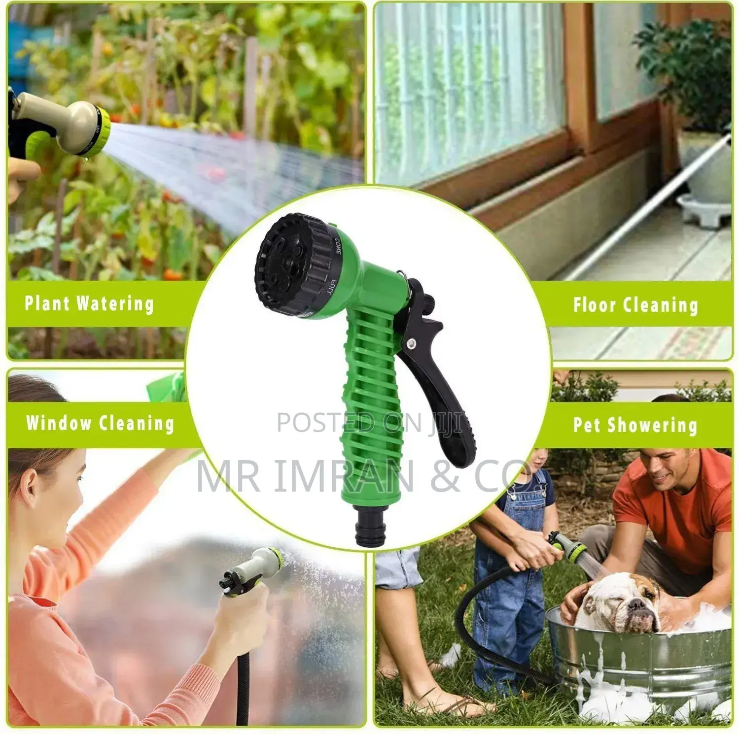 7-Pattern High-Pressure Garden Hose Spray Nozzle