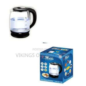 Electro Master 2 Liter Electric Blue Led Glass Kettle Water Boiler