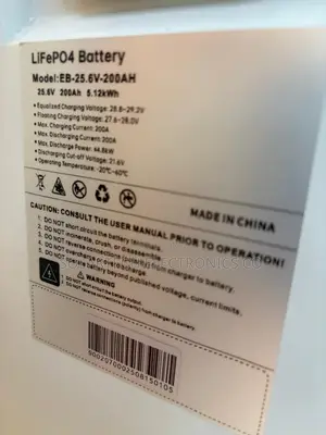 Sumry 5kWh Lithium Iron Phosphate Battery 200Ah 25.6V