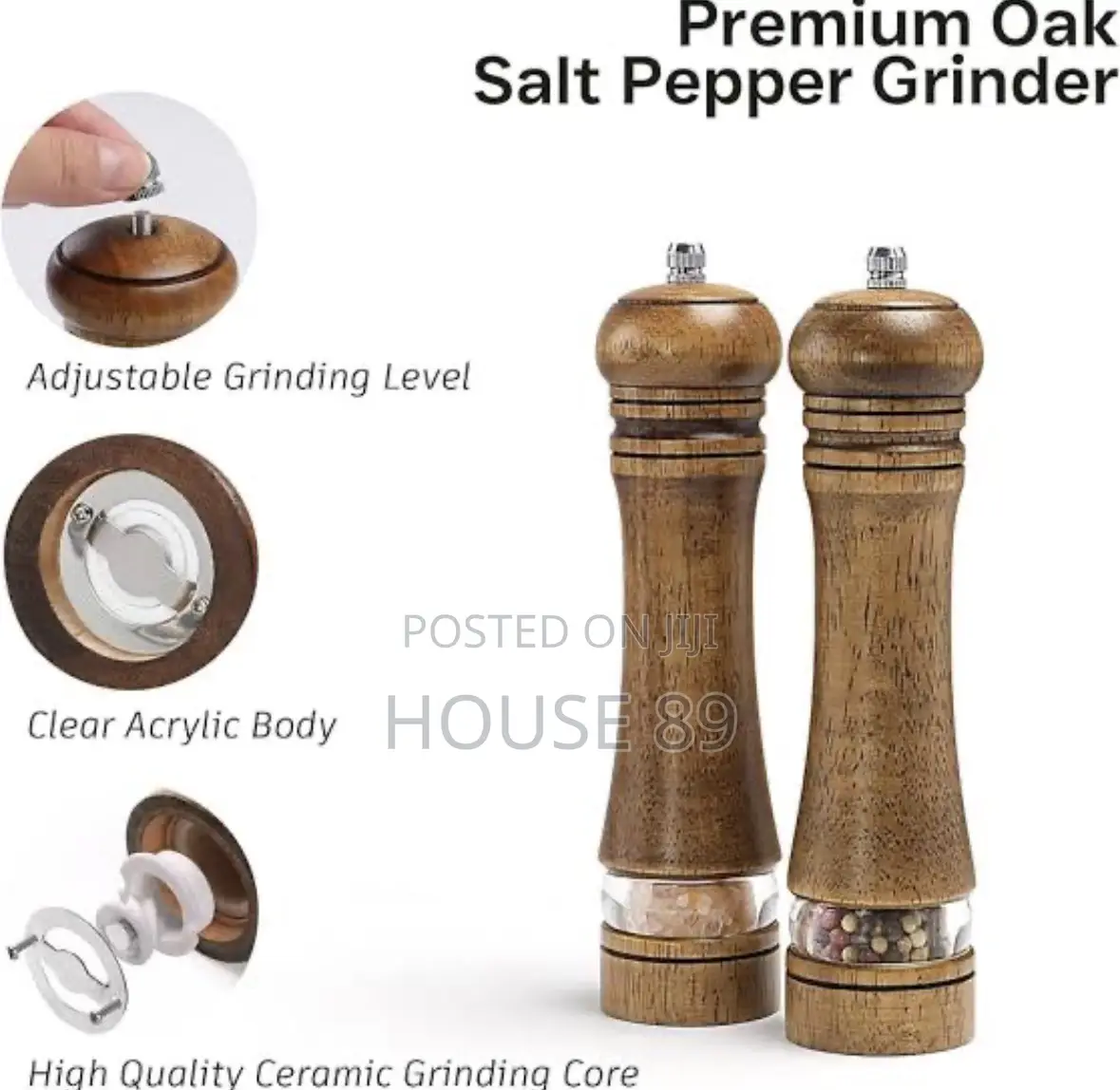 Wooden Salt and Pepper Grinder