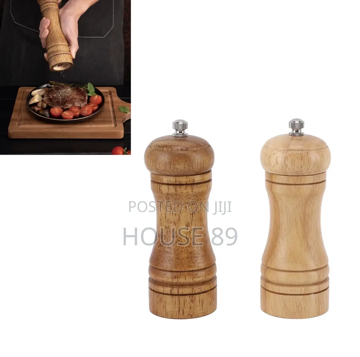 Small Wooden Salt and Pepper Mill
