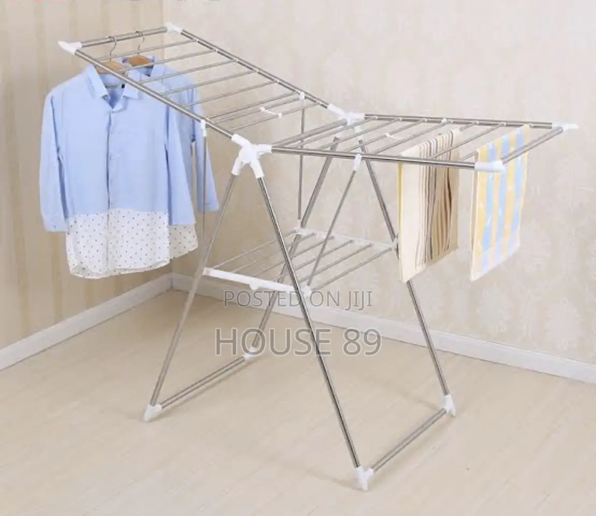 Foldable Metallic Clothes Drying Rack