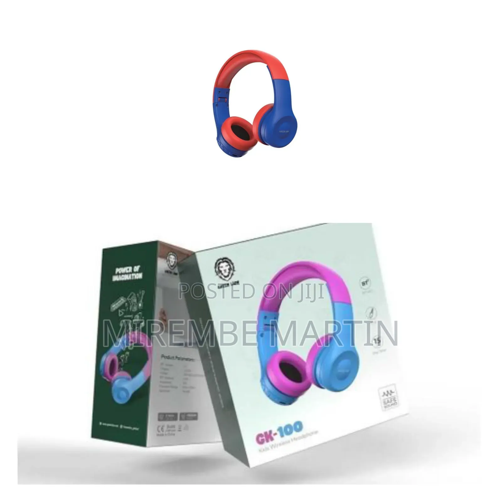 Green Lion Gk-100 Kids Wireless HeadPhone Bluetooth Gaming Foldable