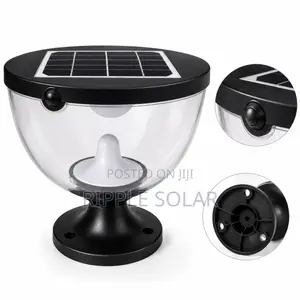 Solar Garden Pillar Light Waterproof Outdoor Fence Lamp