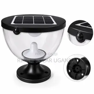 Solar Garden Pillar Light Waterproof Outdoor Fence Lamp