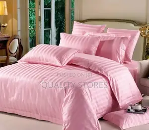 Four Peices Stripped Bedcover Set