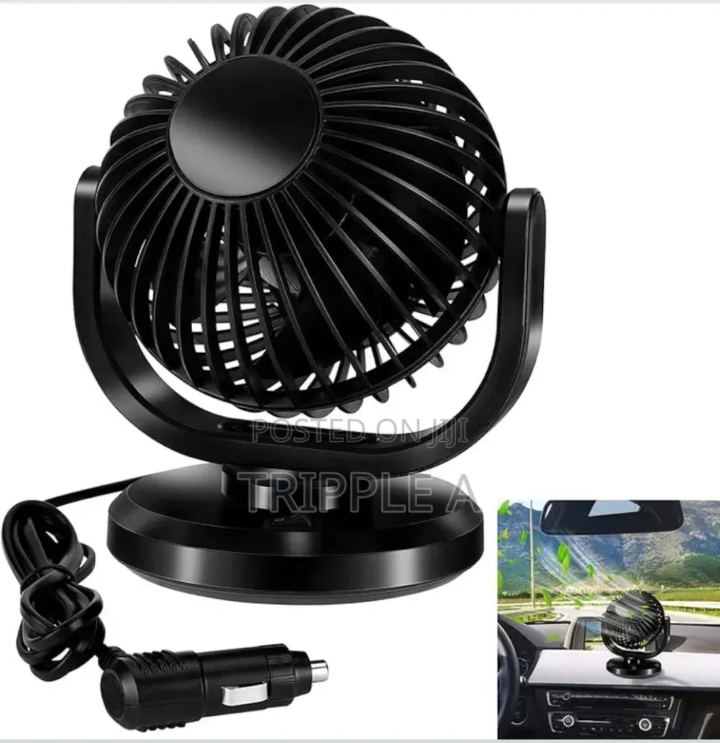 Single 12v Car Dashboard Fan