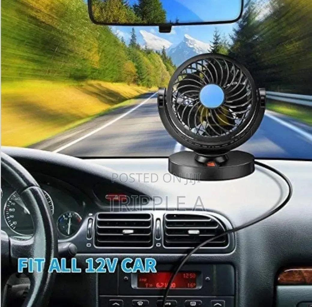 Single 12v Car Dashboard Fan
