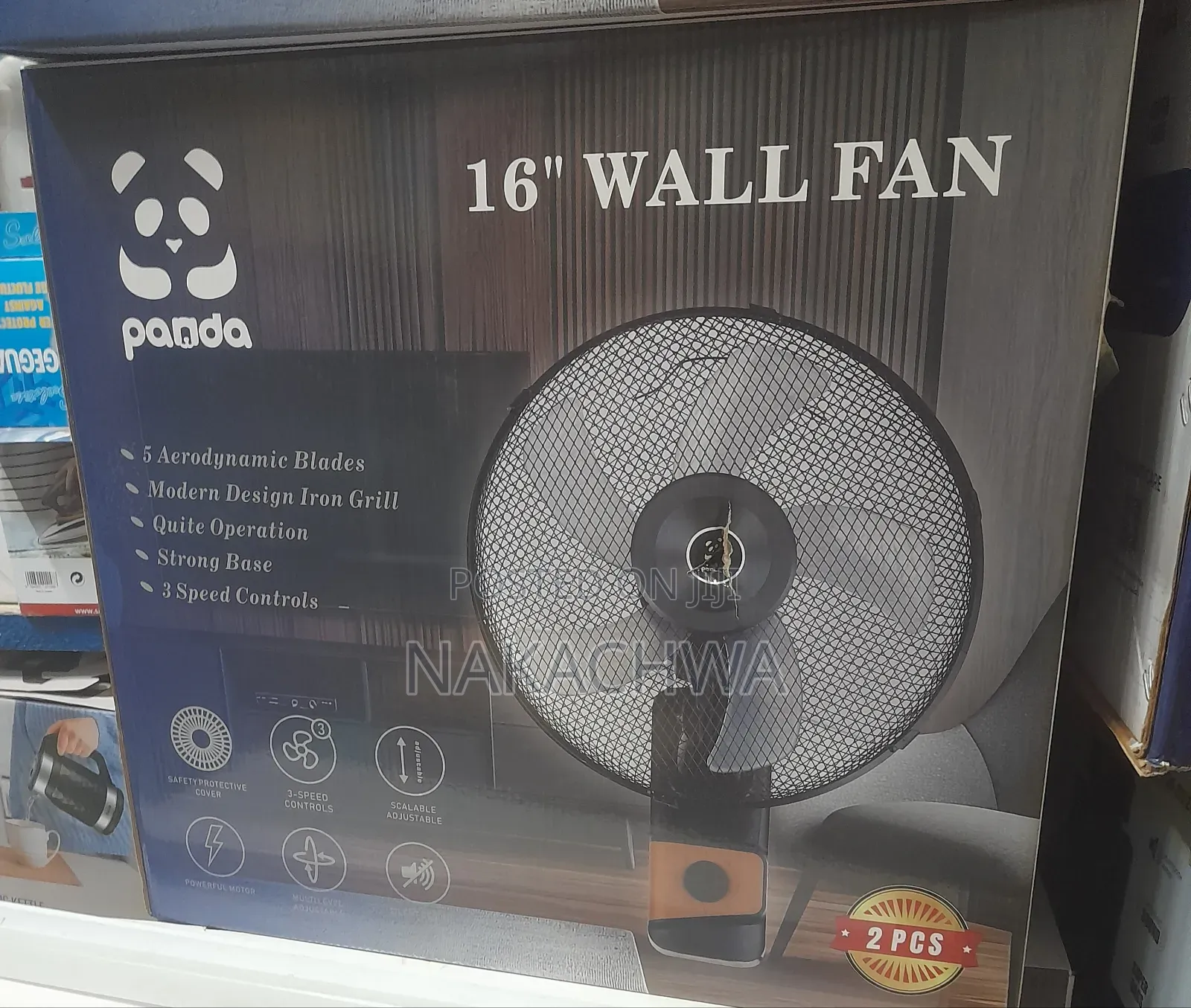 2 in 1 Panda Wall Fan 16 Inch