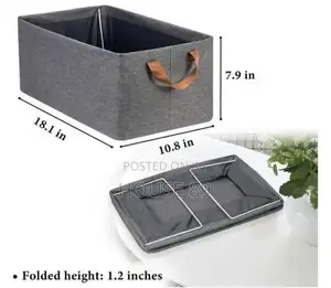Foldable Gray Fabric Wardrobe Organizer