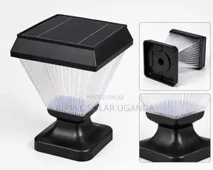 Solar Garden Post Light Waterproof Outdoor Fence Lamp