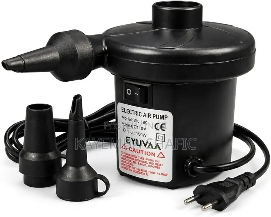 EYUVAA 150W Electric Air Pump for Mattresses, Pools Inflatables