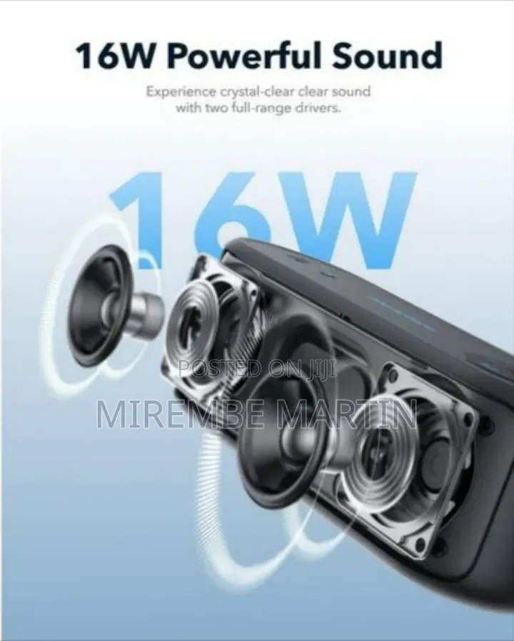Anker Soundcore Select 3 Outdoor Speaker, 16W, BassUp Technology,