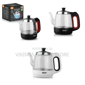 RAF 1.2L Electric Glass Kettle Heat Resistant Boiling Ceramic Glass