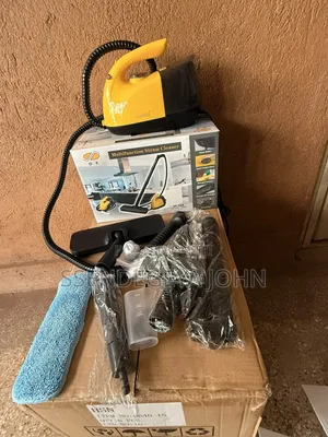 Yellow and Black Handheld Multifunction Steam Cleaner