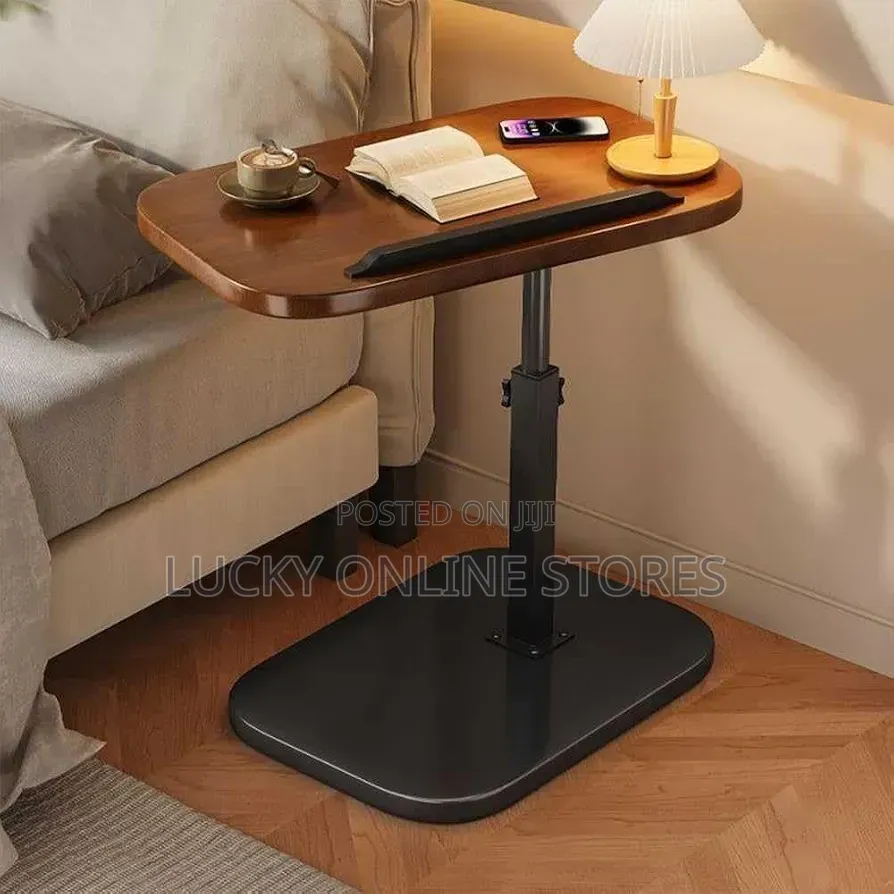 Adjustable C Shaped End Table