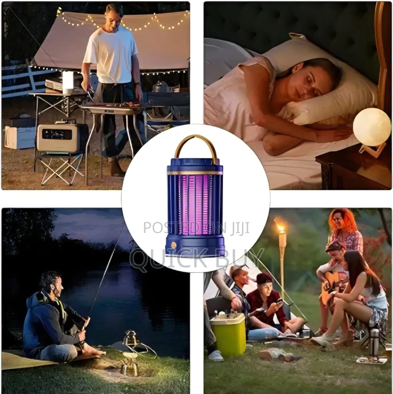 Rechargeable Indoor Electric Fly Catcher and Mosquito Repellent Lamp